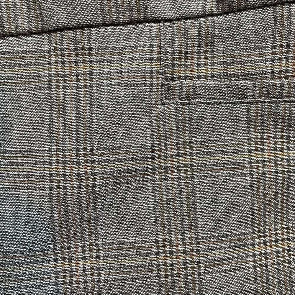 Dalia Plaid Dress Pants Womens 8 Grey Stretch Slim Leg‎ Glen Check - Picture 9 of 11